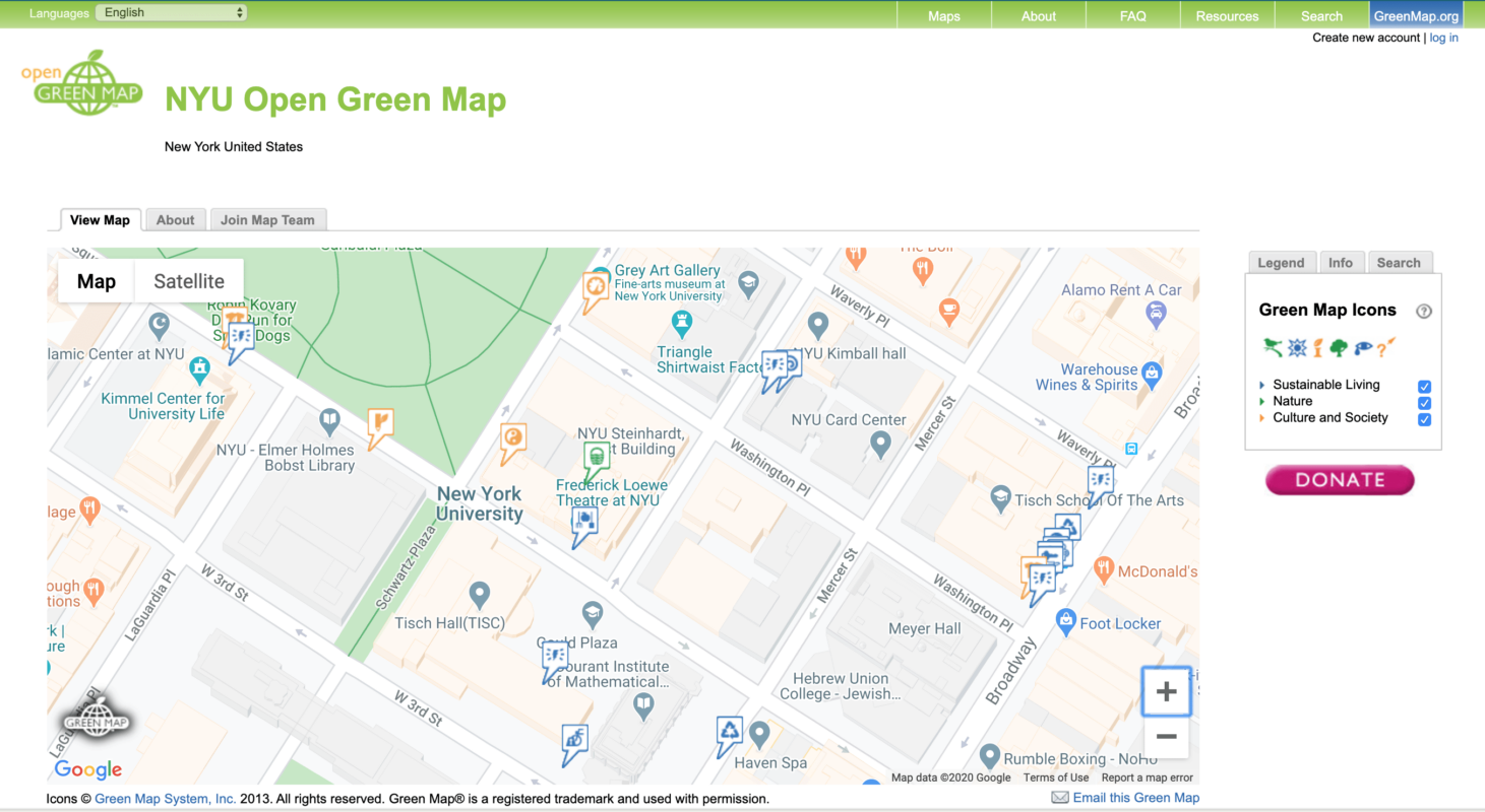 GreenMap Map screenshot - Priscilla Prentice