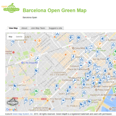 Image of Greenmap of Barcelona